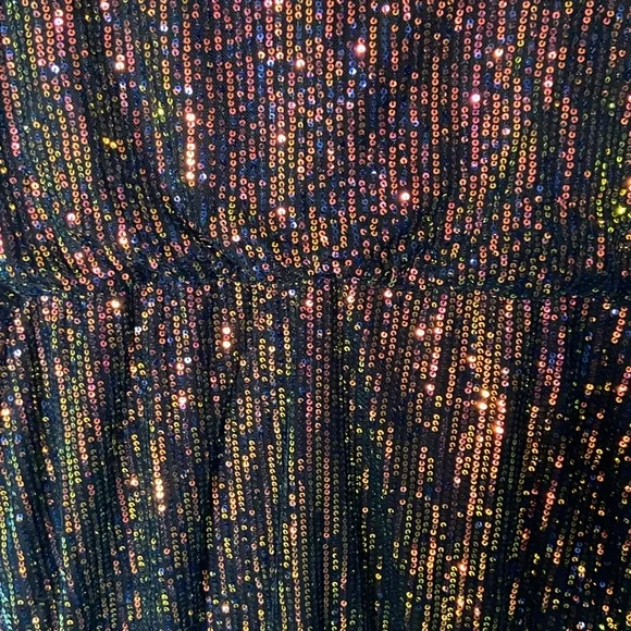 GRACE KARIN Women's Sparkly Cocktail Holiday Cap Sleeve Evening Shift Dress SZ L - Picture 6 of 17